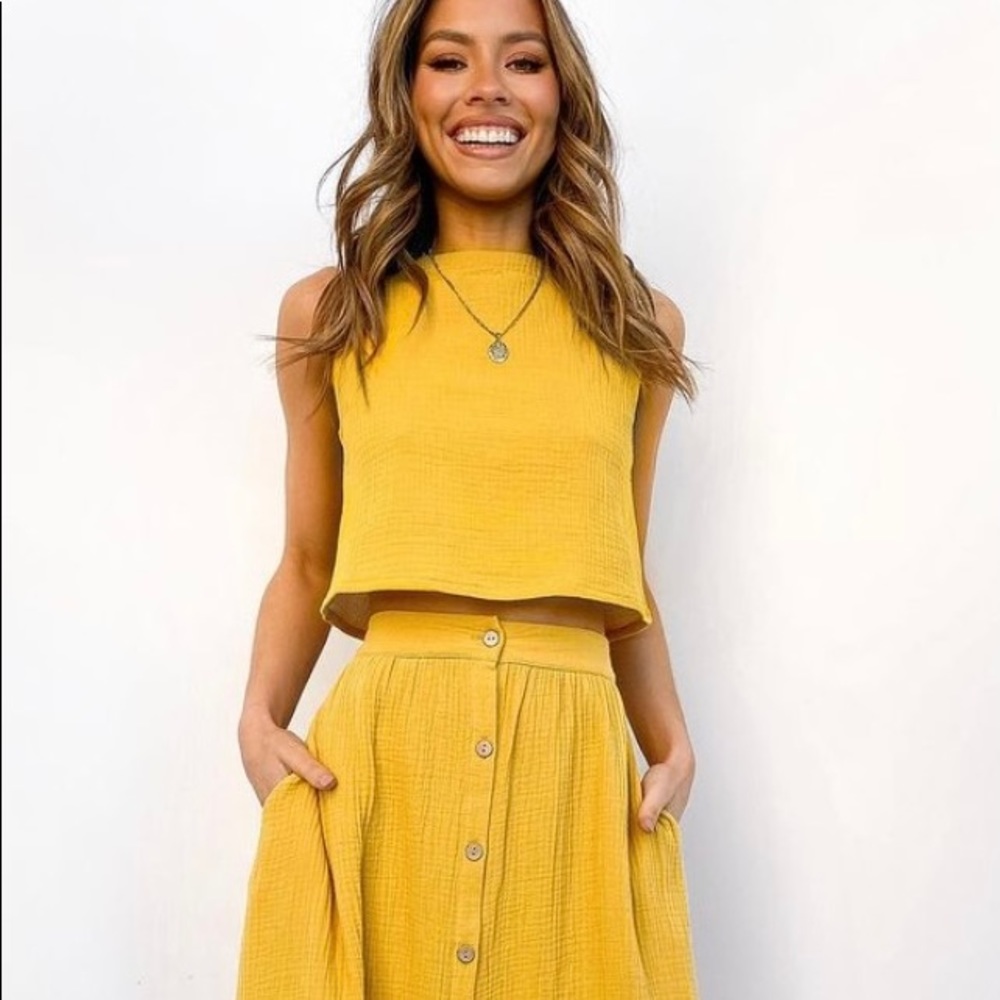 Yellow Dress Set